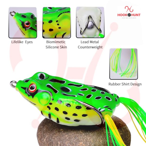Soft Frog Bionic Lures Artificial Floating Double-Hook Crankbait