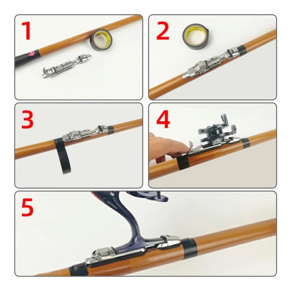Stainless Steel Fishing Reel Rod Clip Holder Or Steel Hook