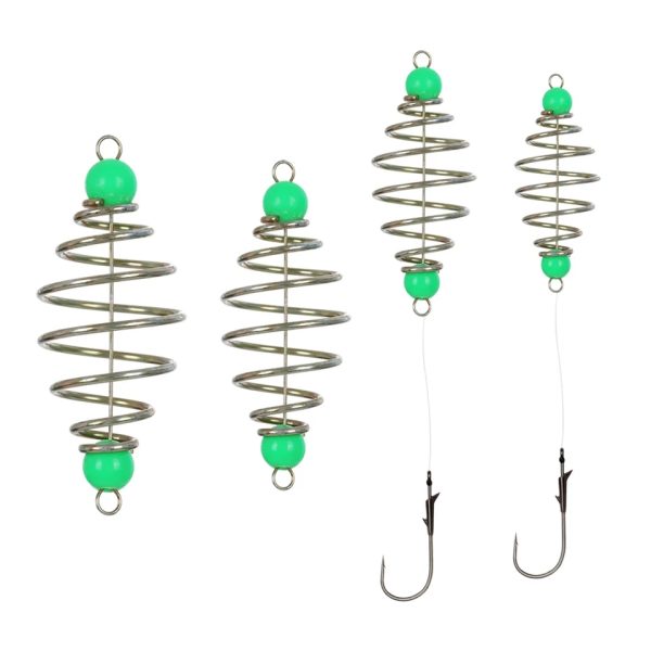 Inline Hanging Tackle Stainless Steel Spring Feeder