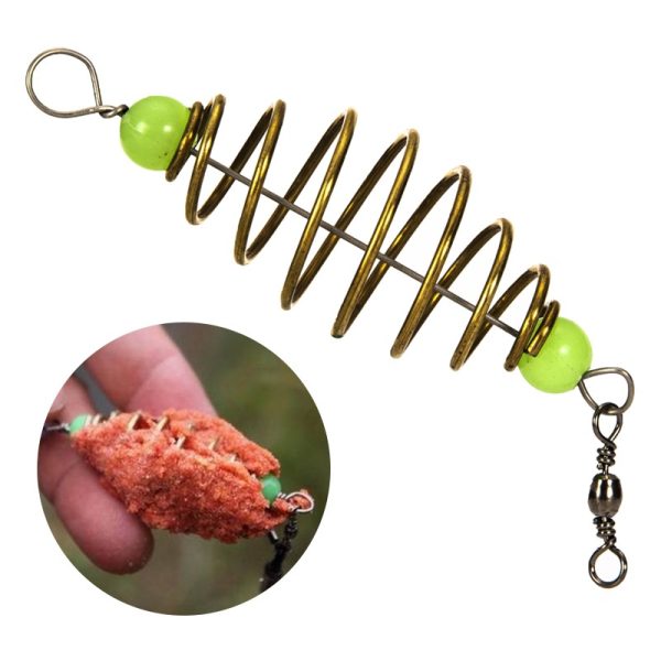 Inline Hanging Tackle Stainless Steel Spring Feeder