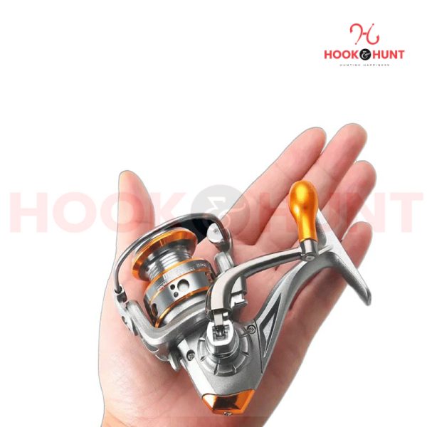 High Quality Seamless Full Metal Mini Fishing Reel ( Dc 150 Gold )