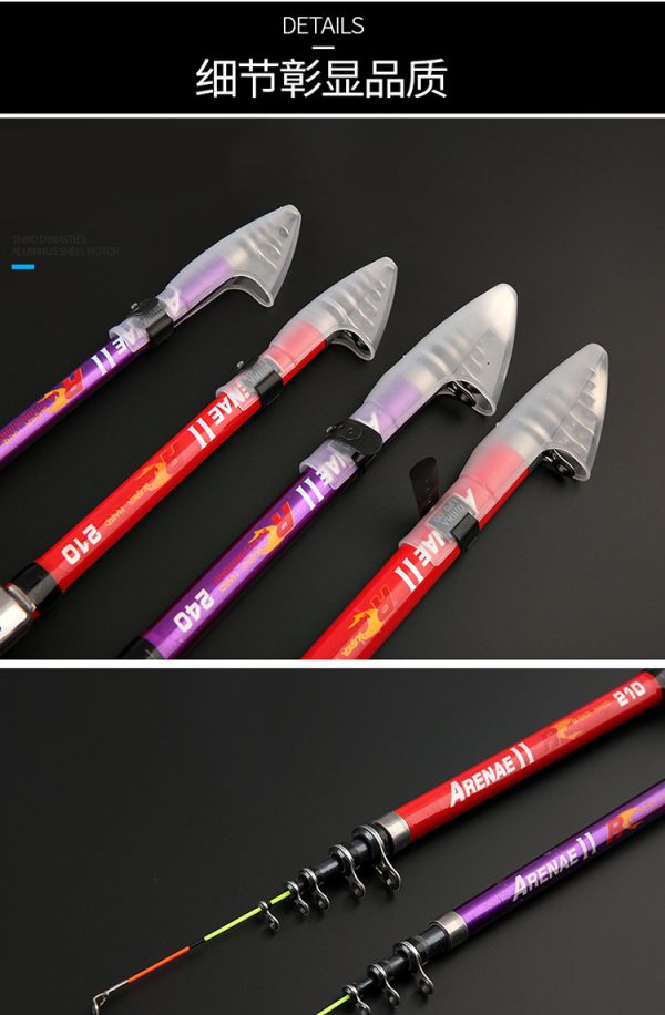 Arenae Fiberglass Fishing Rod For Dual Purpose Reverse Fishing